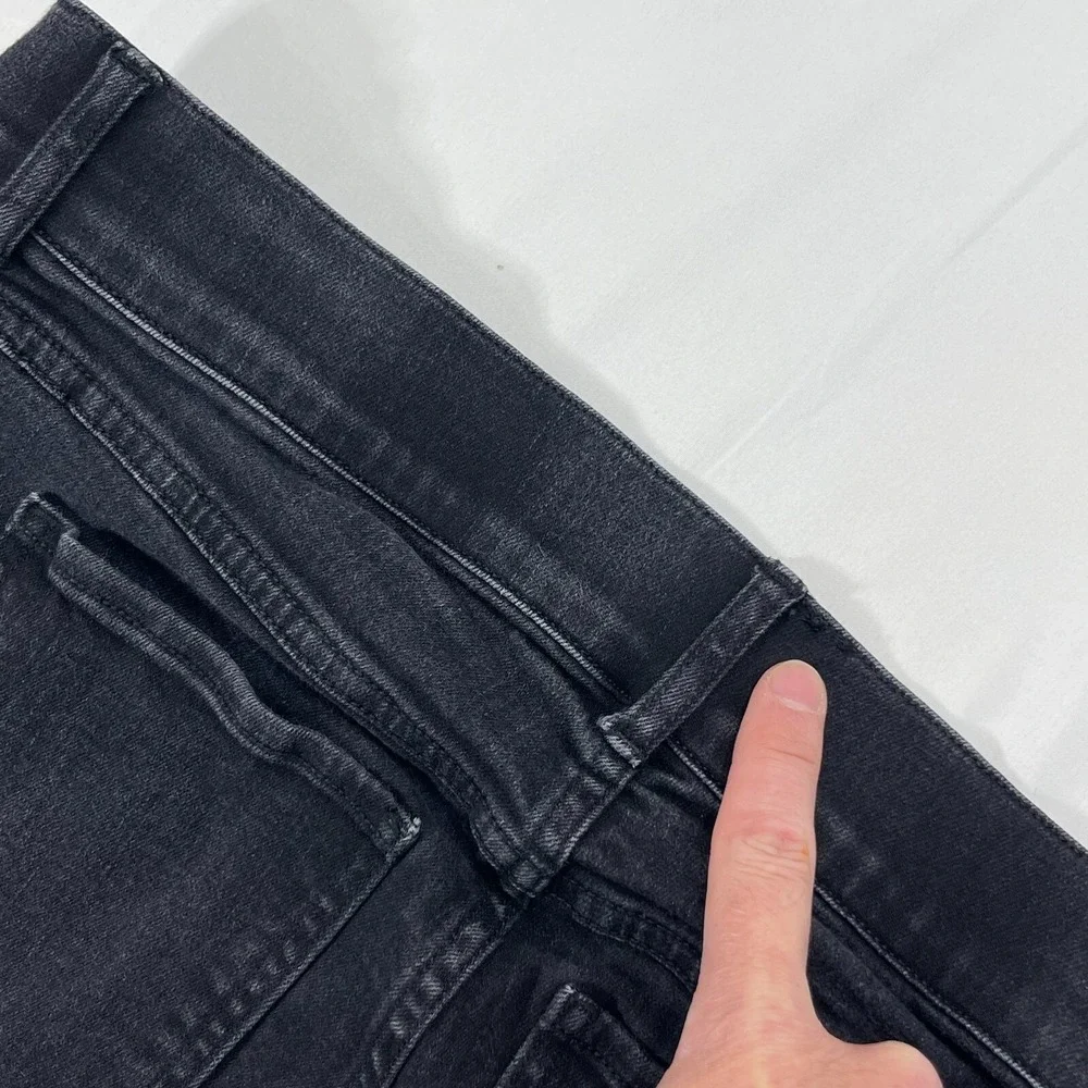 Spanx High Rise Skinny Ankle Jeans Women XL Black Pull On Stretch Tapered 20278R